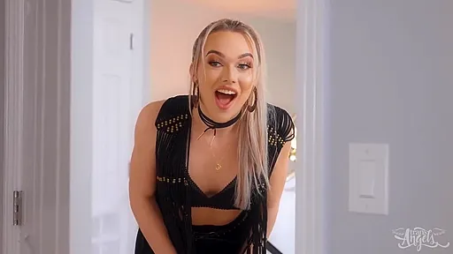 Preview Blonde Tranny In Boots And Leather Ass Fucked Doggystyle: I Spy A Big Hard Cock – Emma Rose